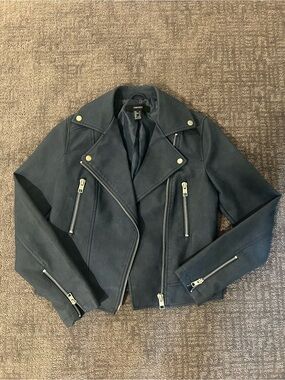 Forever 21 Women's dark teal Moto Jacket